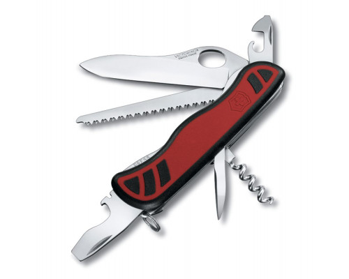 Нож перочинный Victorinox Forester, 111 мм, 10 функций, рукоять нейлон, красно-черный