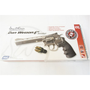 Пневматический револьвер ASG Dan Wesson 6" Silver