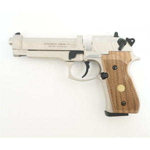 Пневматический пистолет Umarex Beretta M92 FS (никель, дерево)